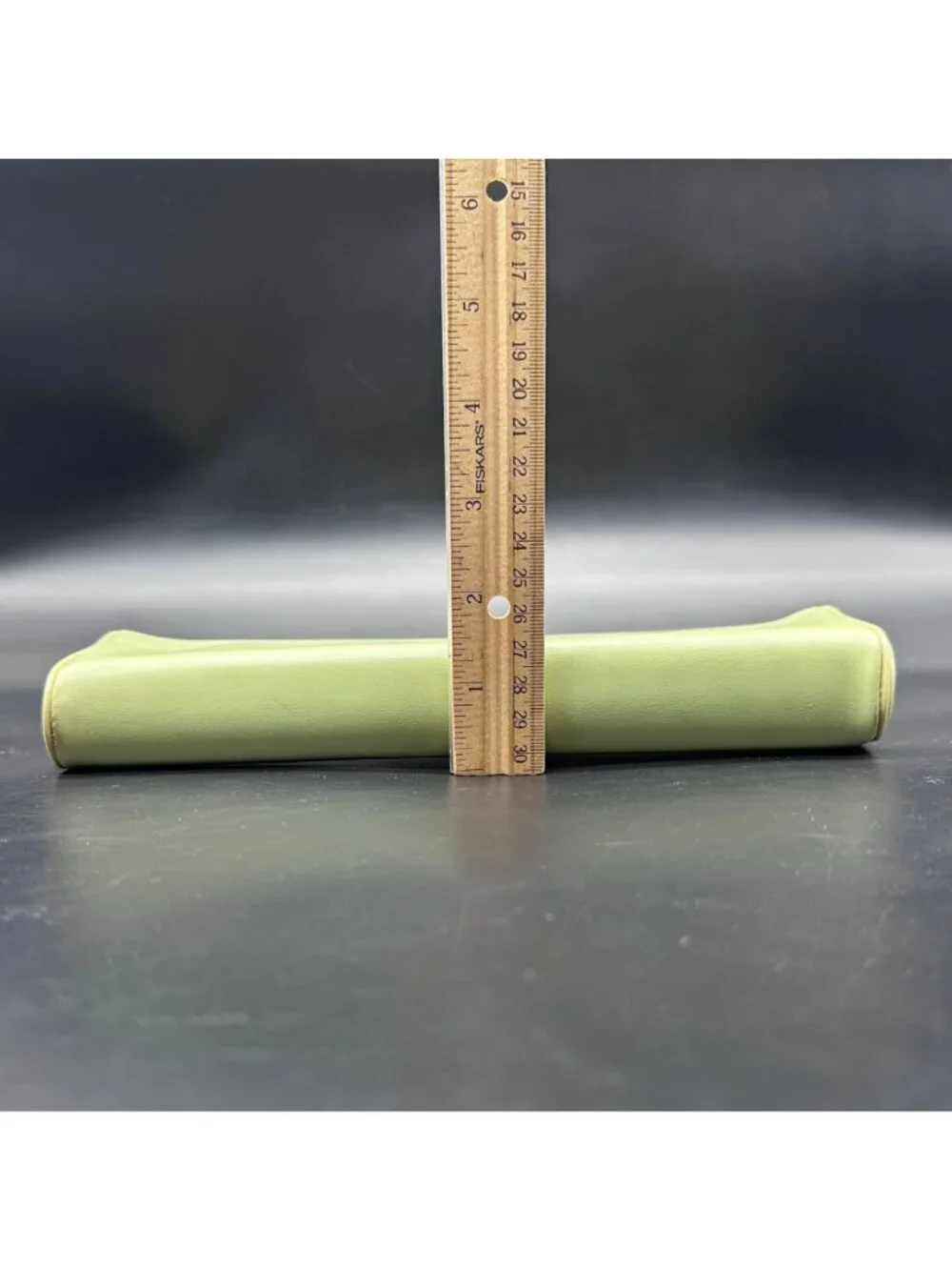 Vintage Green Clutch Purse Handbag Mid Century Retro Fashion Convertible Handle - Picture 13 of 13